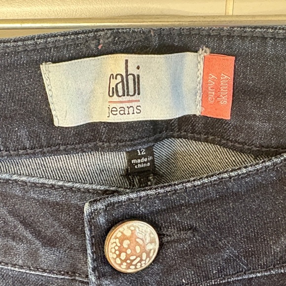 CAbi Dark Blue Curvy Skinny Jeans style #3041 - Picture 2 of 5